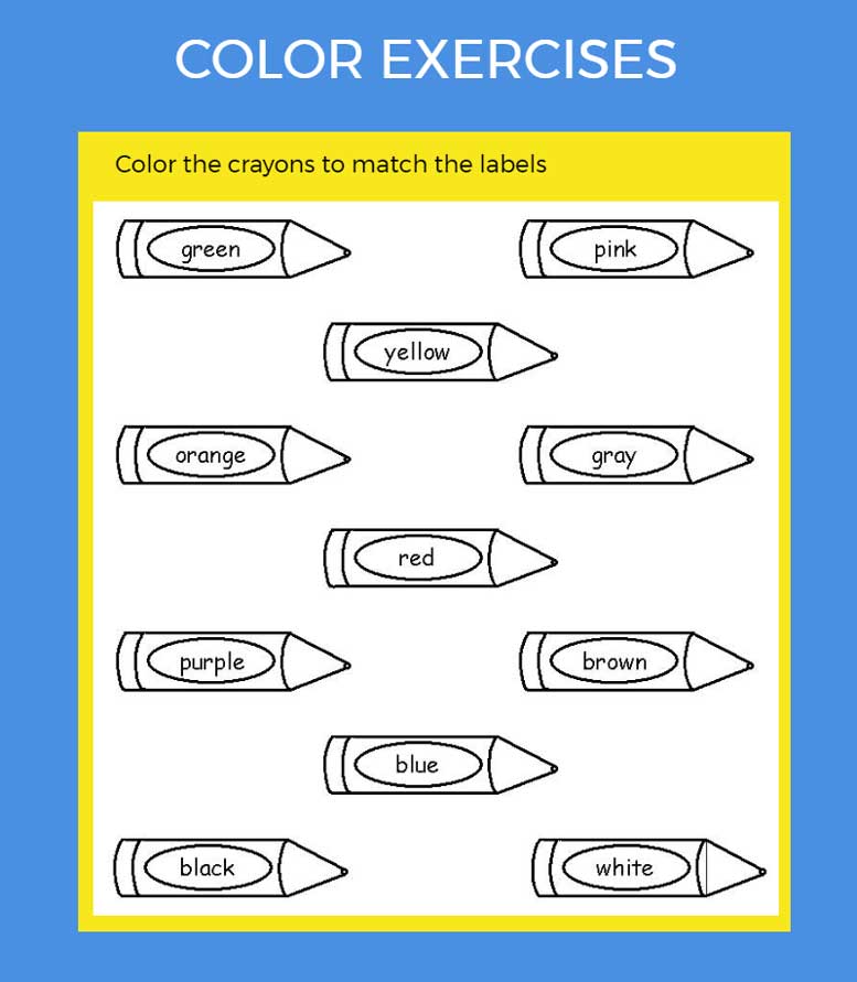 упражнения на цвета. Color exercises
